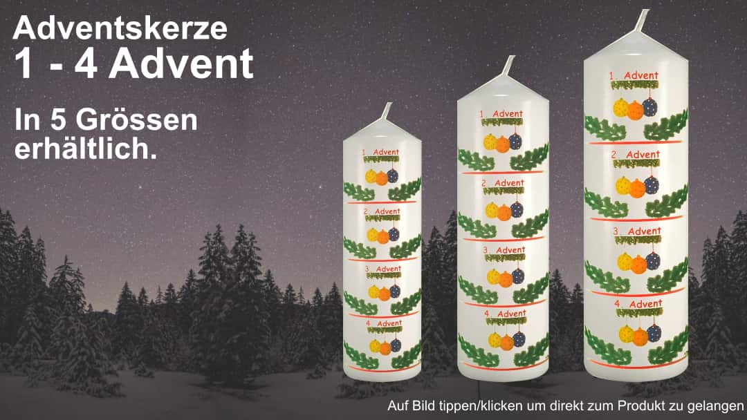 infobild - adventskerze 1- 4 advent - isonatura shop - startseite