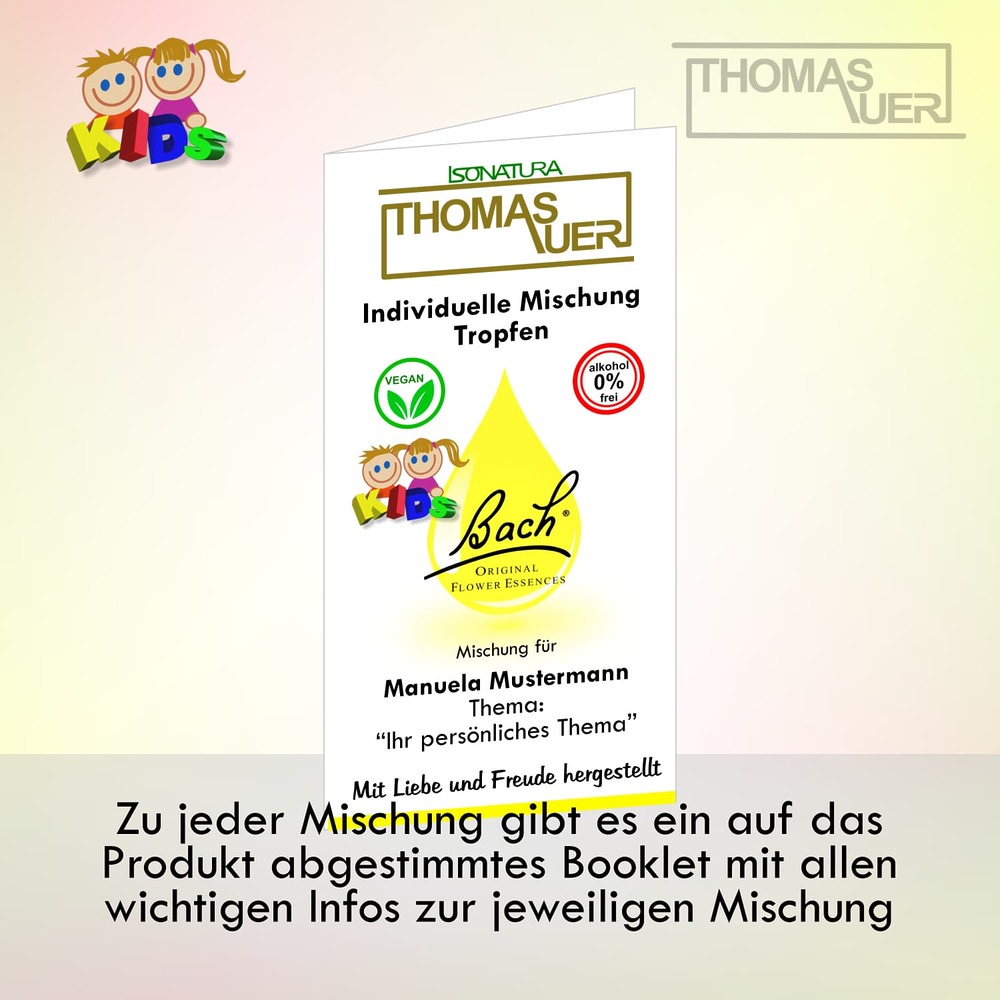 Booklet - Bachblüten individuell - Tropfen KIDS - Bild