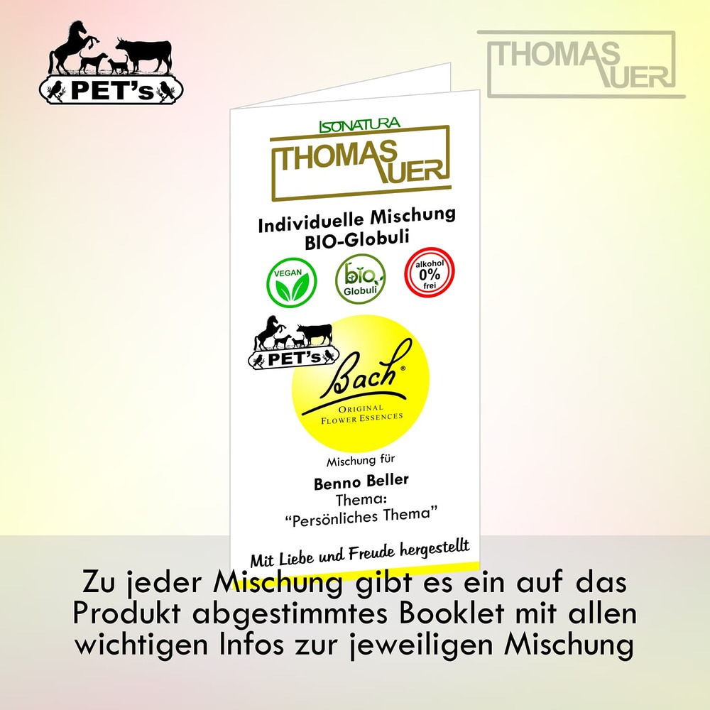 Booklet - Bachblüten individuell - BIO-Globuli PETs - Bild