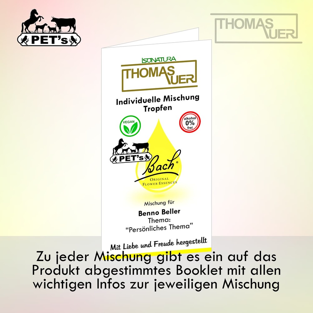 Booklet - Bachblüten individuell - Tropfen PETs - Bild