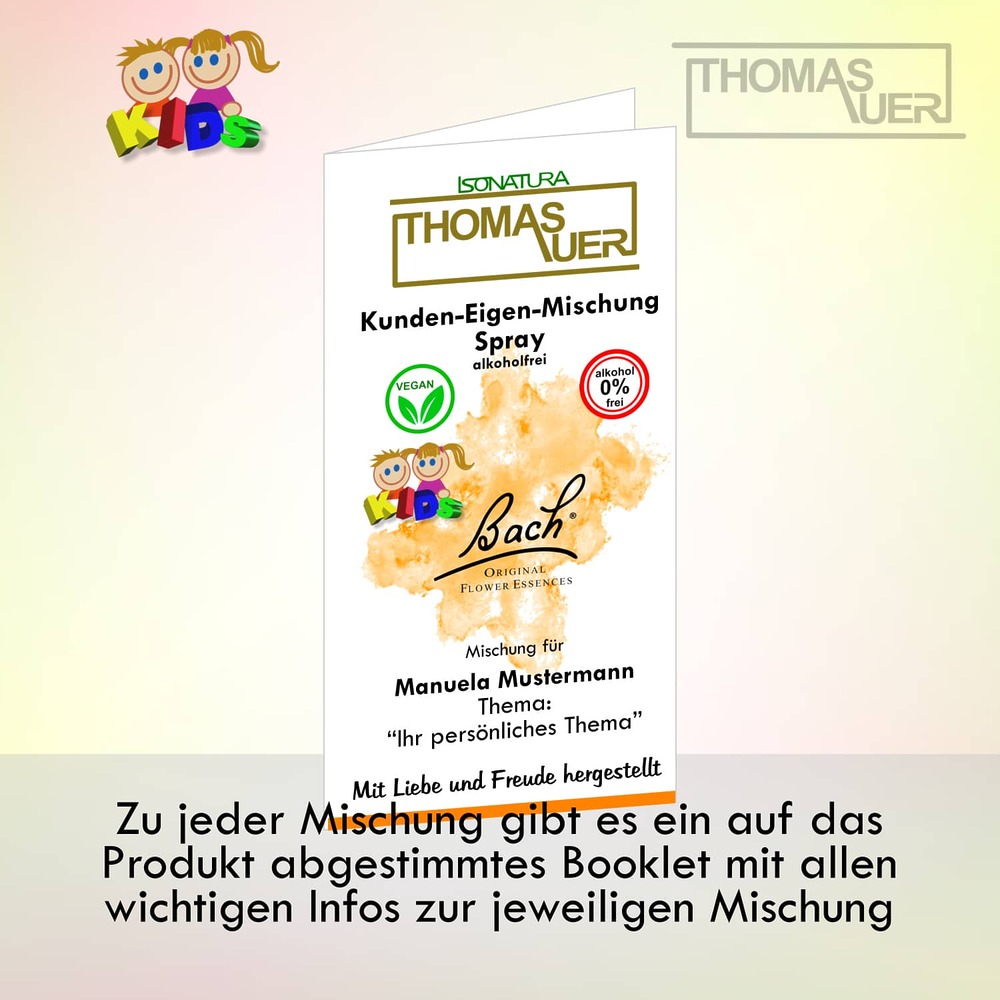 Booklet - Bachblüten Kunden-Eigenmischung Spray KIDS - Bild