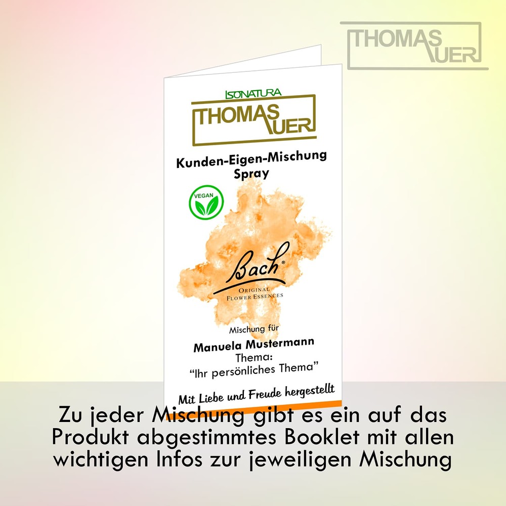 Booklet - Bachblüten Kunden-Eigenmischung Spray - Bild