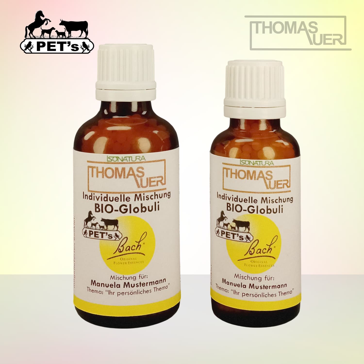 Bachblüten individuell - BIO-Globuli PETs - Produktbild