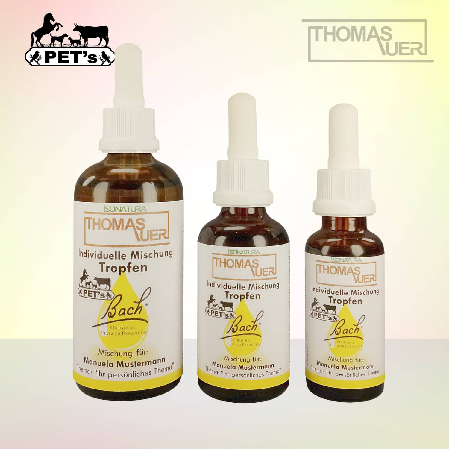 Bachblüten individuell - Tropfen PETs - Produktbild