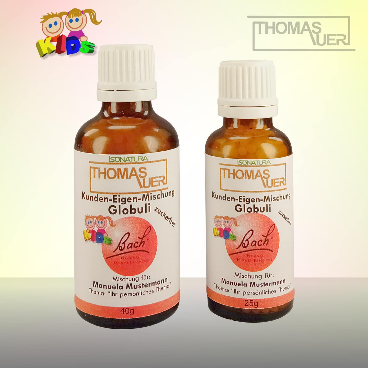 Bachblüten Kunden-Eigenmischung Globuli KIDS ZUCKERFREI - Produktbild