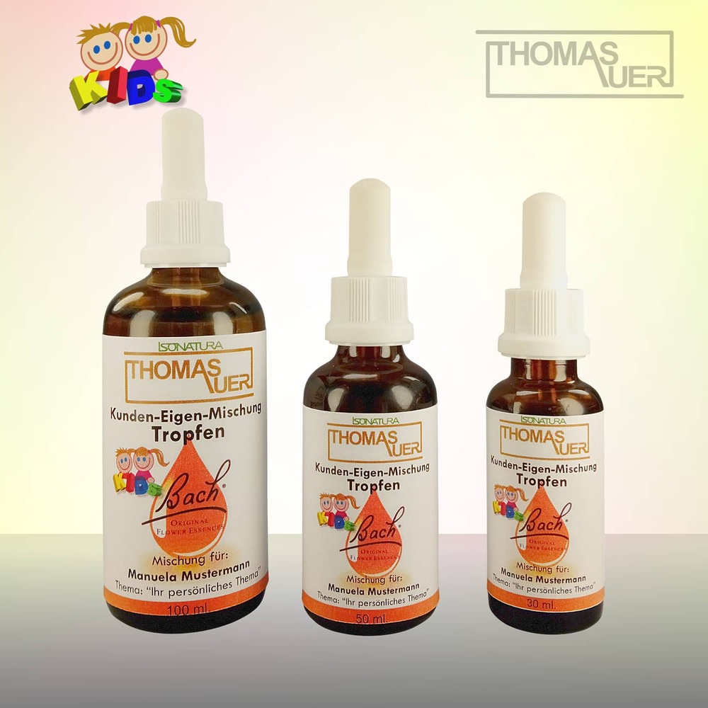 Bachblüten Kunden-Eigenmischung Tropfen KIDS - Produktbild