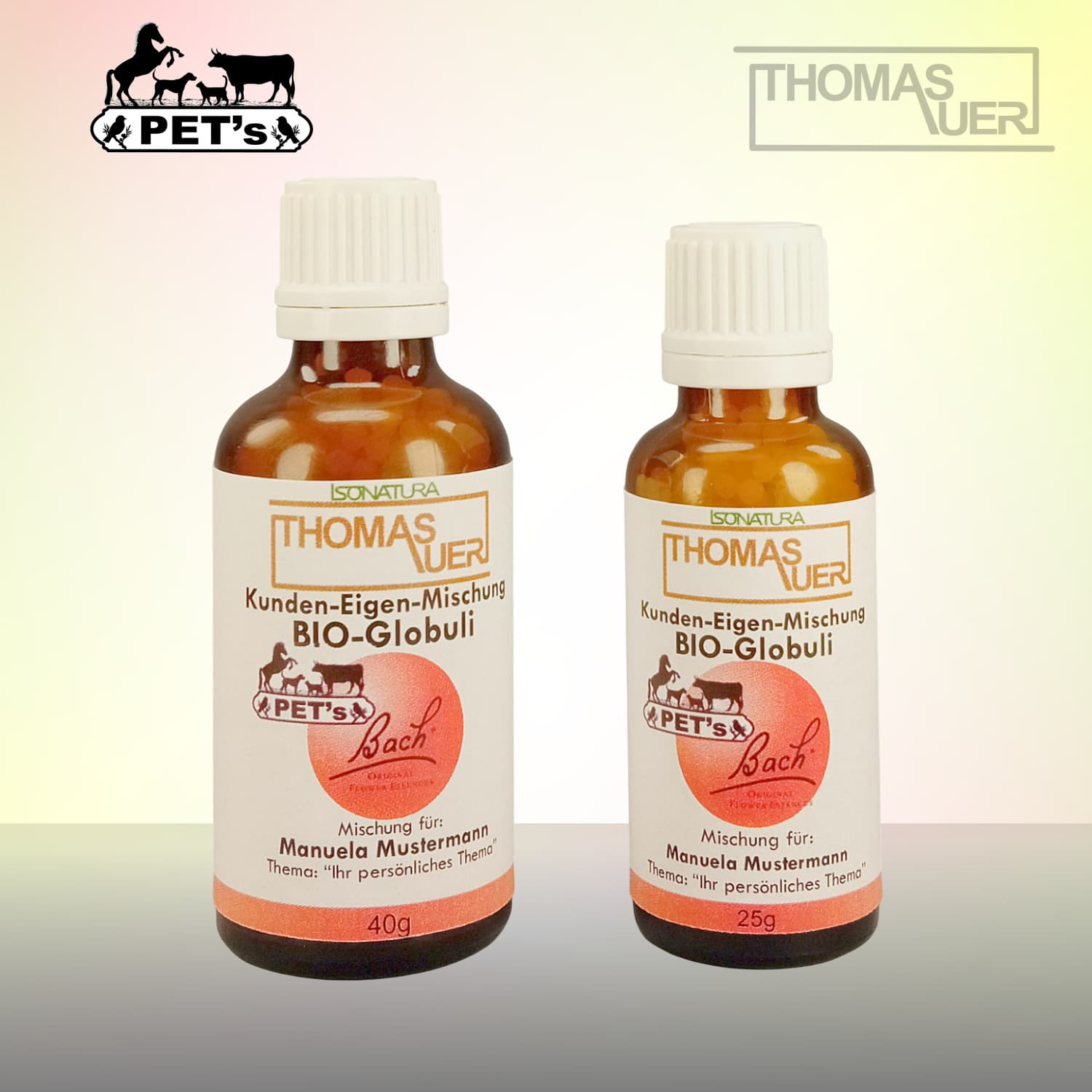Bachblüten Kunden-Eigenmischung Bio-Globuli PETs - Produktbild