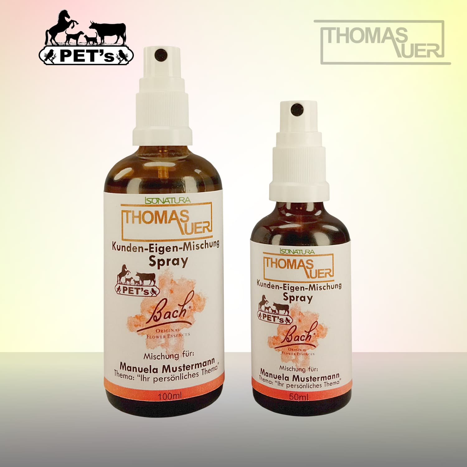 Bachblüten Kunden-Eigenmischung Spray PETs - Produktbild