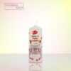 hochzeitskerze-just-married - glittereffekt - M produktbild