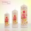 hochzeitskerze-rosenstrauss - glittereffekt - varianten produktbild