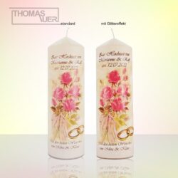 hochzeitskerze-rosenstrauss - hauptbild
