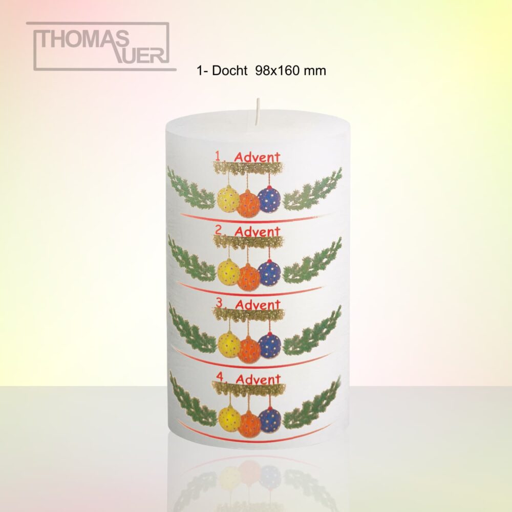 kerze advent 1-4 advent 1-D produktbild