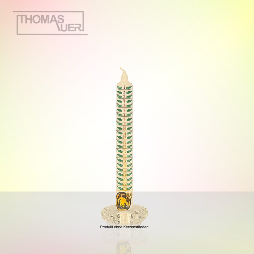 kerze advent adventstage 1-24 - Stabkerze produktbild