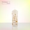 kerze weihnachten tannenbaum modern gold L produktbild
