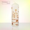 kerze weihnachten tannenbaum modern gold XL produktbild