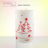 kerze weihnachten tannenbaum modern rot 3-D-L produktbild
