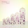 kerze weihnachten tannenbaum modern lila-violett varianten