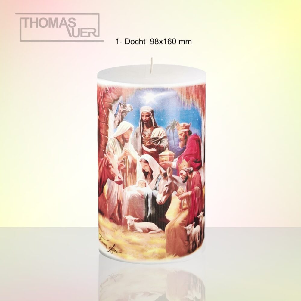 kerze krippe bethlehem 1-D - produktbild