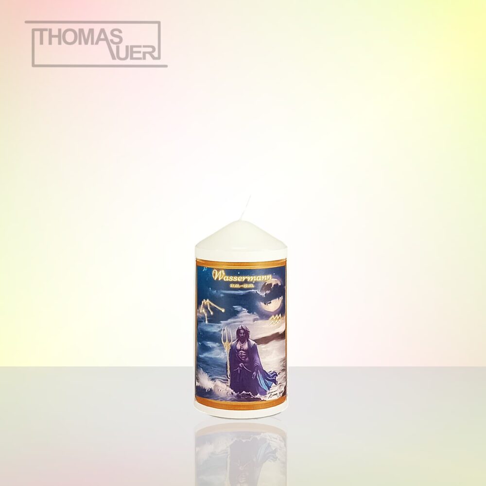 Produktbild Sternzeichenkerze-Wassermann-S