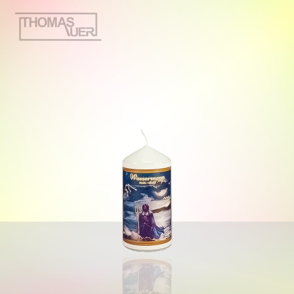 Produktbild Sternzeichenkerze-Wassermann-XS