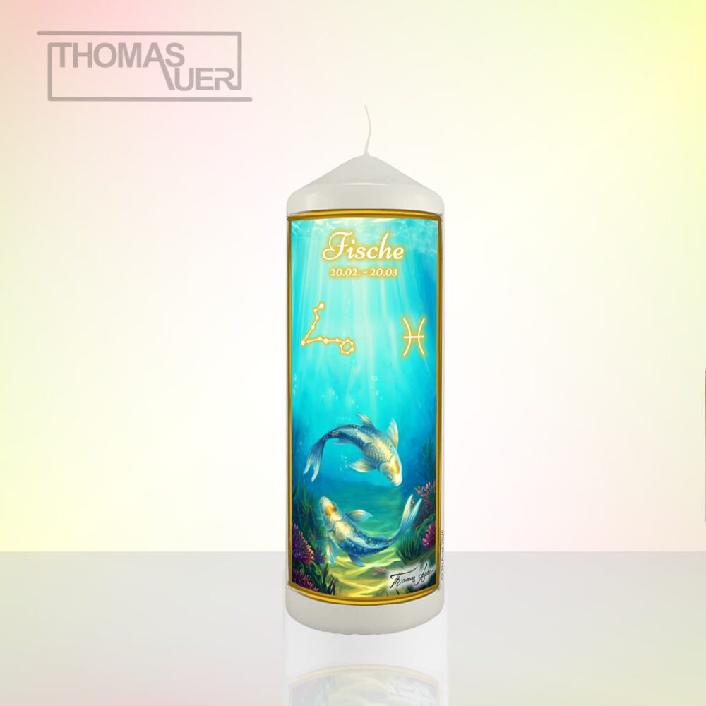 Produktbild Sternzeichenkerze Fische L
