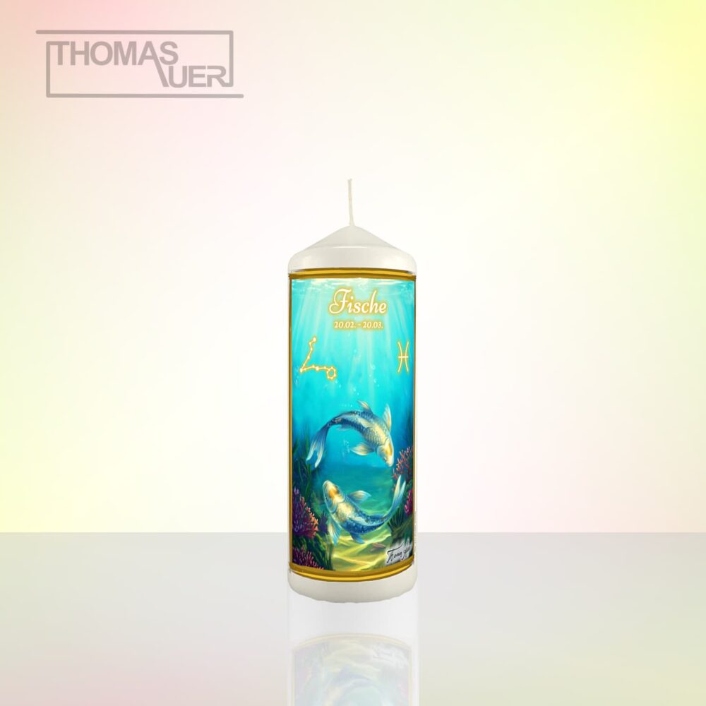 Produktbild Sternzeichenkerze Fische M