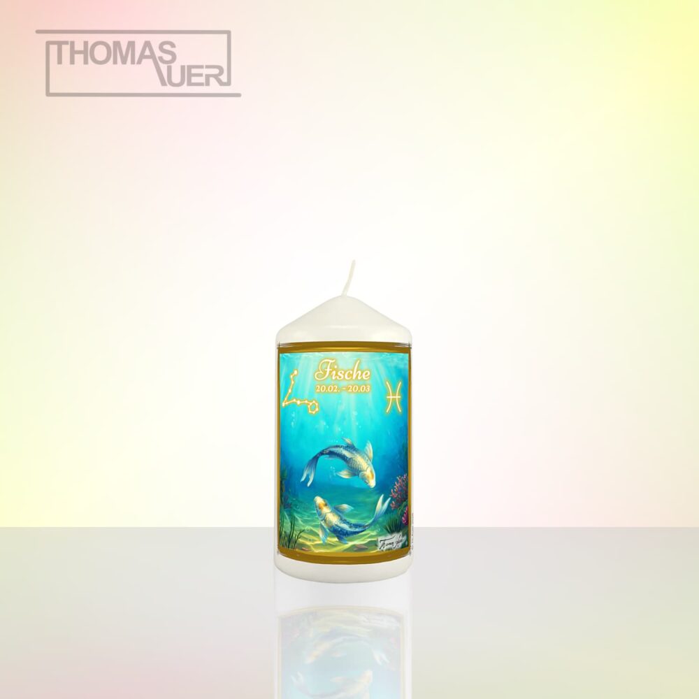 Produktbild Sternzeichenkerze Fische S