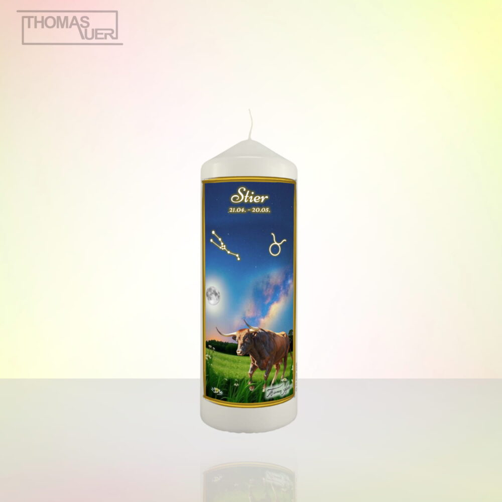 sternzeichenkerze-stier-L - Produktbild