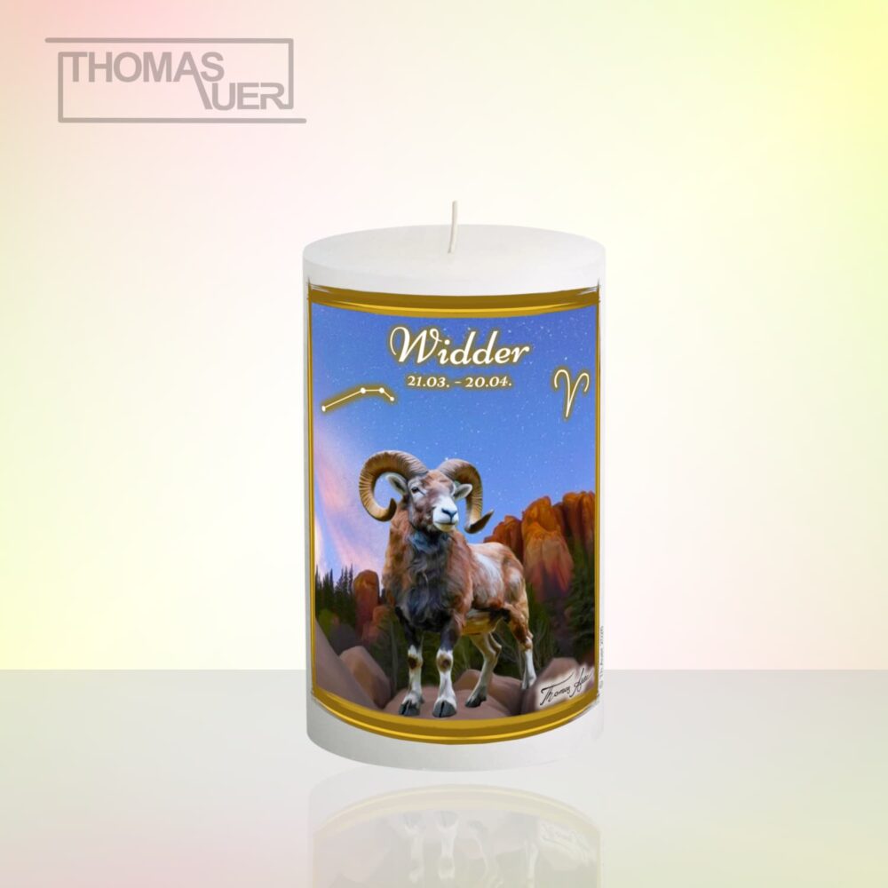 sternzeichenkerze widder-1-D - Produktbild