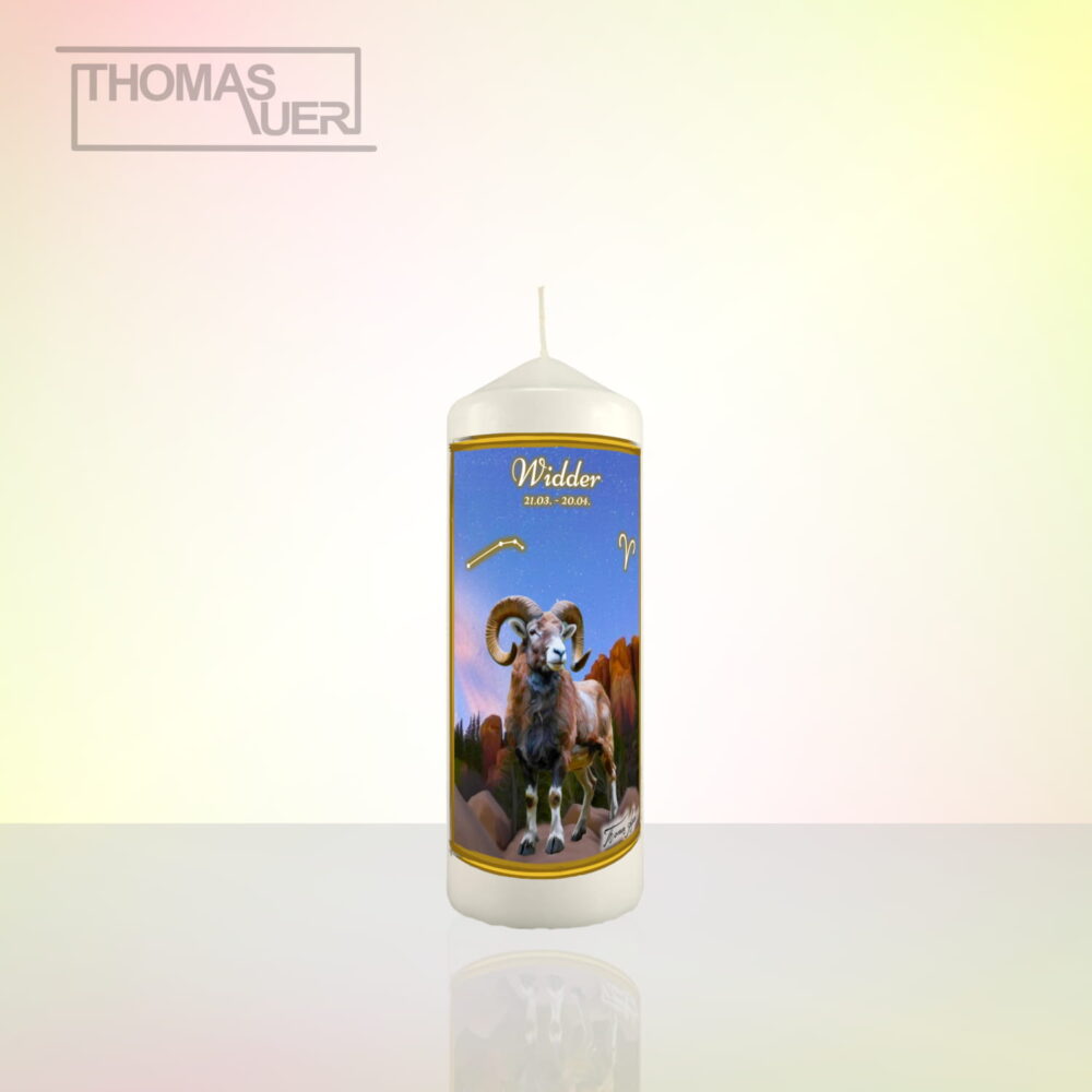 sternzeichenkerze widder-M - Produktbild