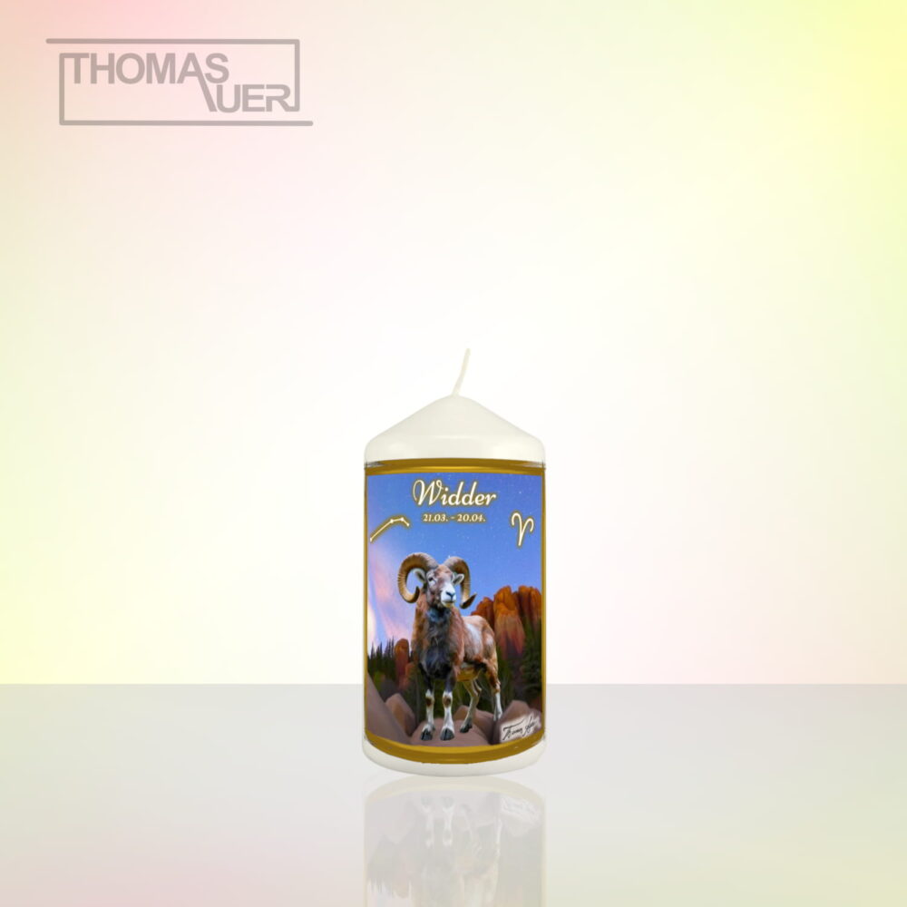 sternzeichenkerze widder-S - Produktbild