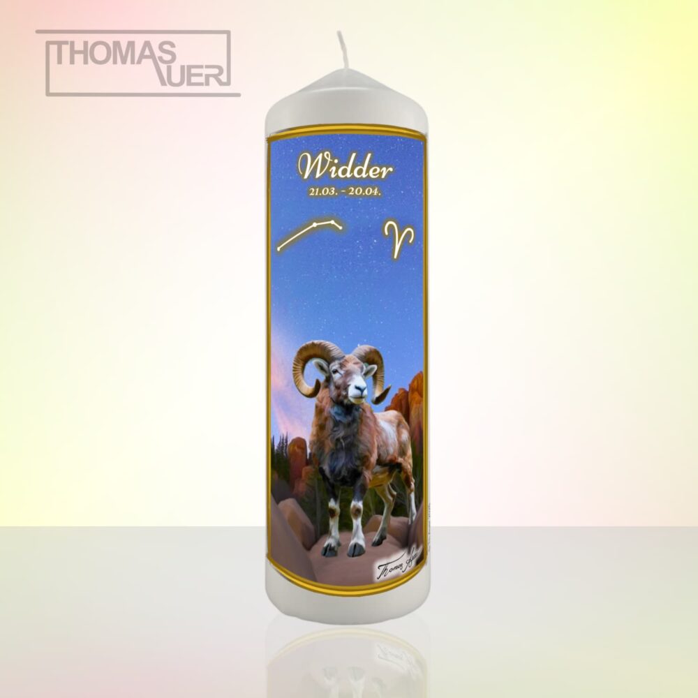 sternzeichenkerze widder-XL - Produktbild