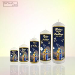 sternzeichenkerze-zwillinge-varianten - mit namen - Produktbild